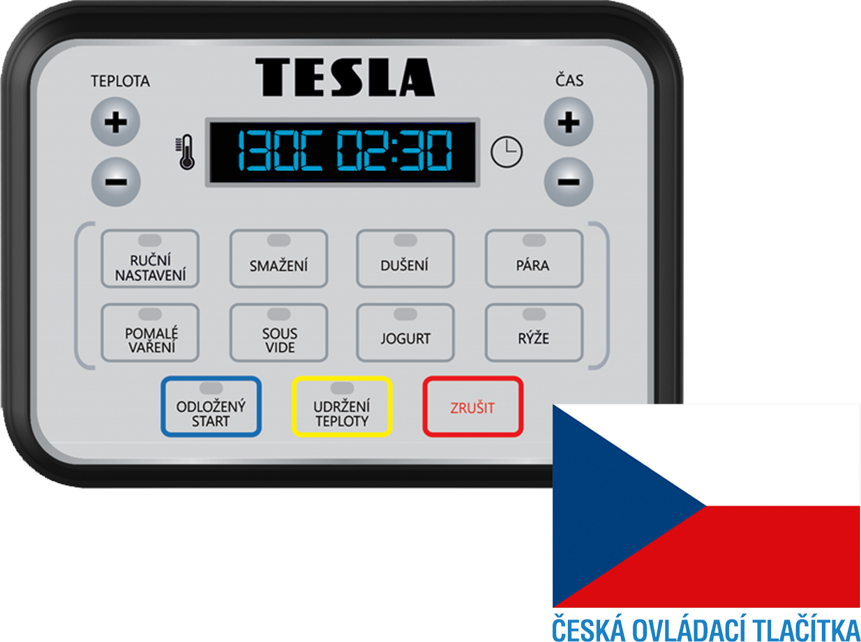Tesla MultiCook M80 Deluxe - multifunkční elektrický hrnec