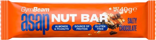 GymBeam ASAP Nut Bar - slaná čokoláda 40 g