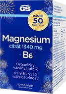 GS Magnesium citrát 1340 mg + B6 100 tablet