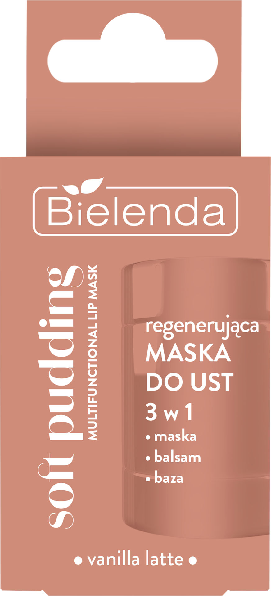 Bielenda SOFT PUDDING Regenerační maska na rty 3v1, Vanilla Latte 12 g