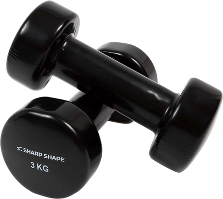 Sharp Shape Vinylové činky 3 kg černé 2 ks