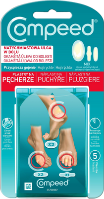 Compeed Náplast na puchýře mix 5 ks