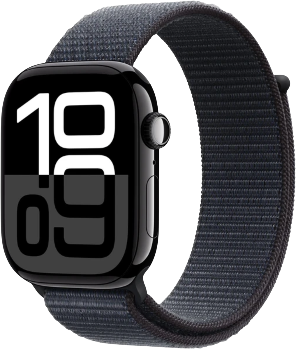 Apple Watch Series 10 Cellular 46mm Klavírně černý hliník s inkoustovým provlékacím řemínkem
