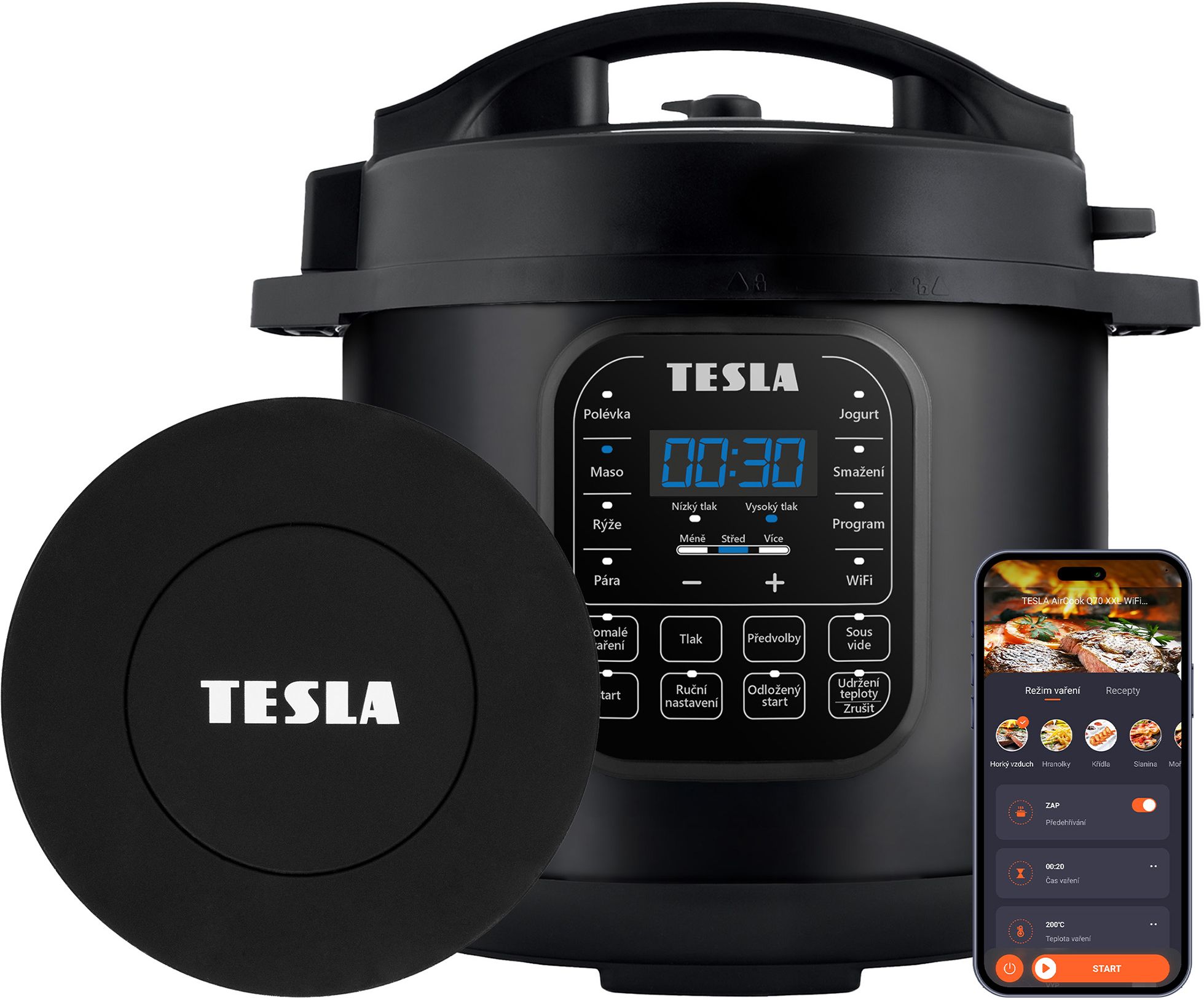 Tesla EliteCook K70 Ultra - multifunkční elektrický tlakový hrnec