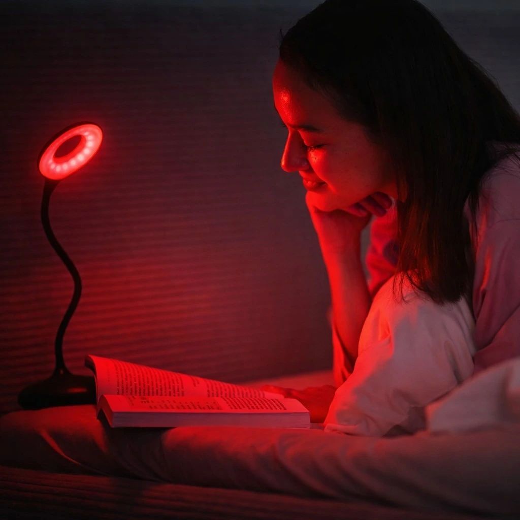 Lunesto LED Lampička na čtení bez modré složky černá