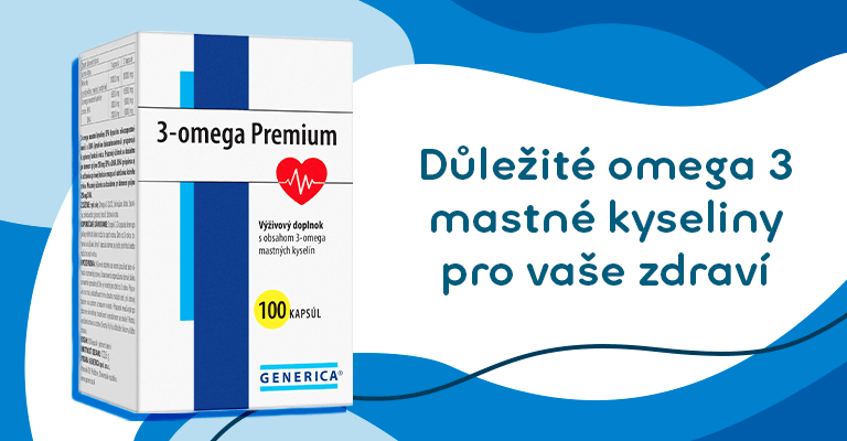 Banner – Generica 3-omega Premium 100 kapslí