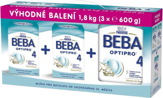 Beba OPTIPRO 4, 3 x 600 g