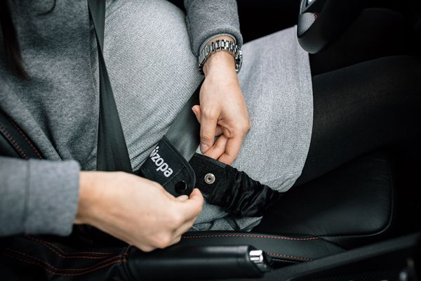 Zopa Těhotenský pás do auta Mummy belt black