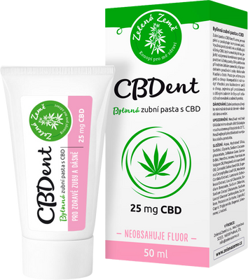 Zelená Země CBD Zubní pasta CBDent 50 ml