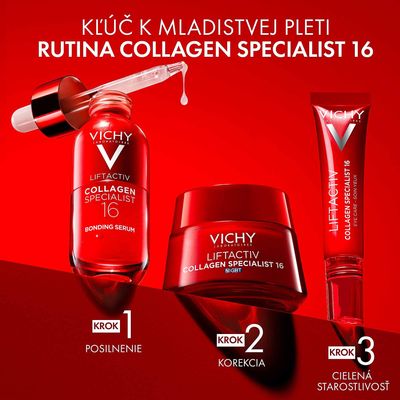 Vichy Liftactiv Collagen Specialist 16 noční krém s inovativní technologii Co-Bonding 50 ml