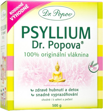 Dr.Popov Psyllium indická rozpustná vláknina 500 g