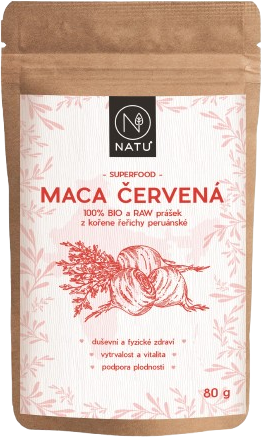 Natu Maca červená BIO prášek 80 g