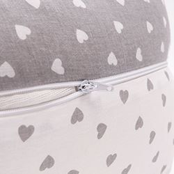 Scamp Kojící polštář Little heart White Grey