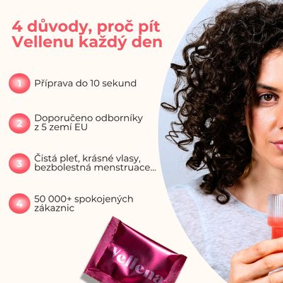 Vellena Ženské zdraví nápoj příchuť Broskev 30 sáčků