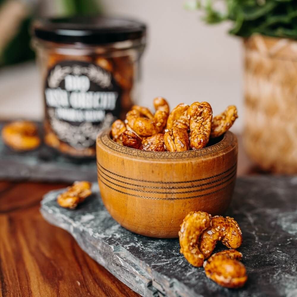 Natu Dárkový set BIO kešu ořechů deluxe I., 2 x 160 g