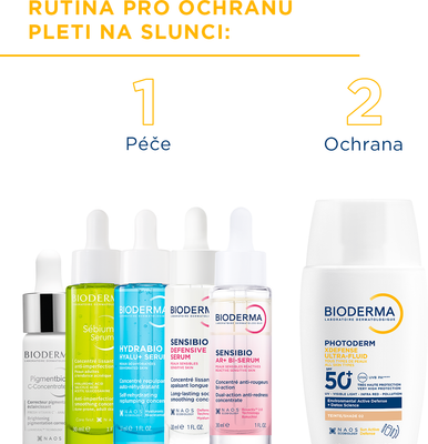 Bioderma Photoderm XDefense tónovaná ultrafluidní ochrana SPF 50+ světlá 40 ml