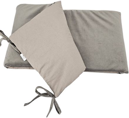 Eko Mantinel do postýlky bavlněný Velvet Dark Beige 180 cm