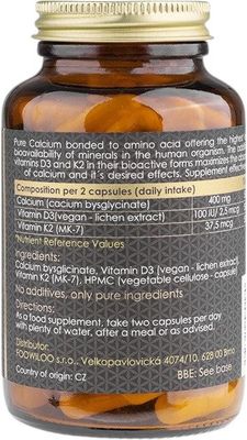 Naturlabs Vápník chelátový + D3 & K2 90 kapslí