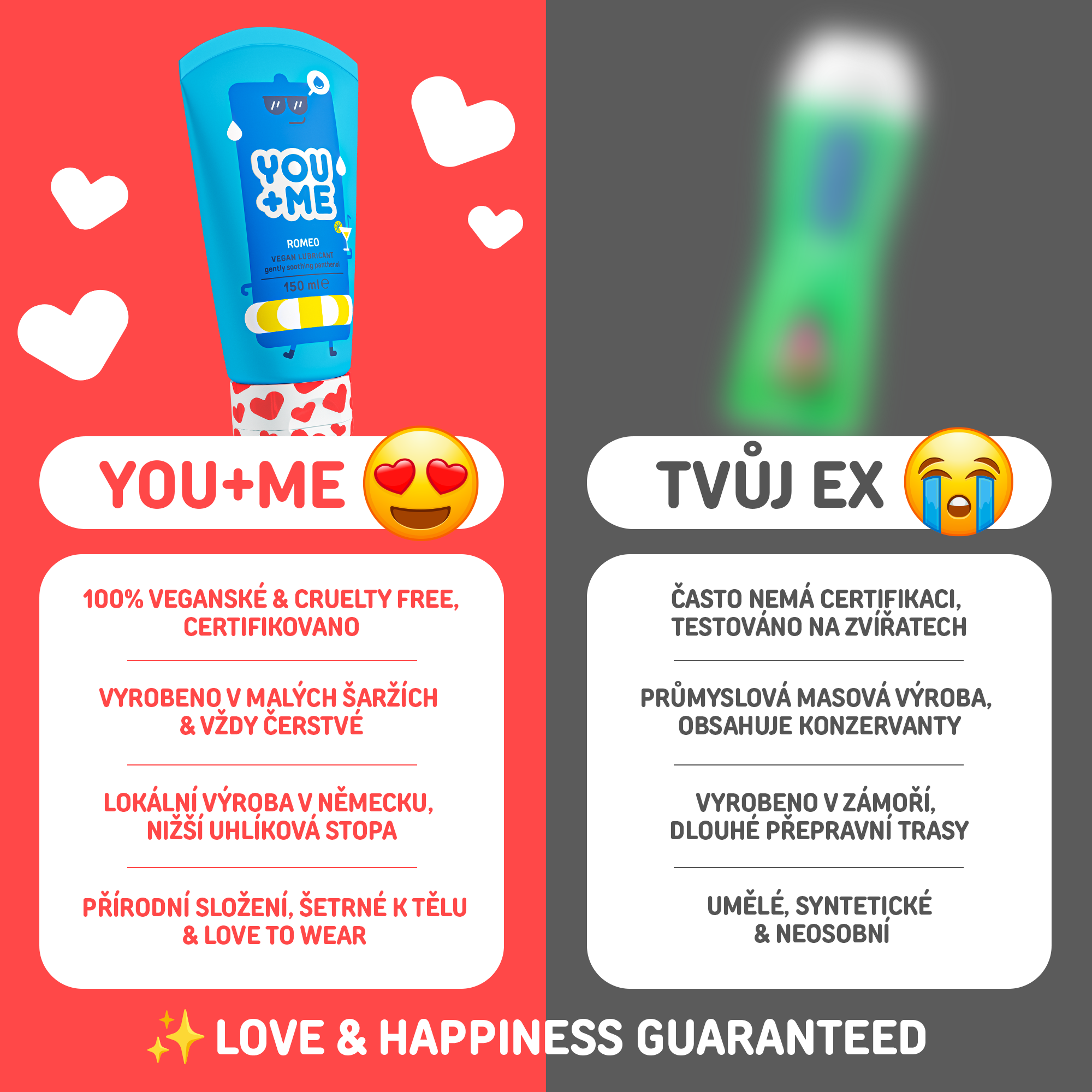 You Me Waterlube lubrikant s přídavkem zklidňujícího panthenolu 150 ml