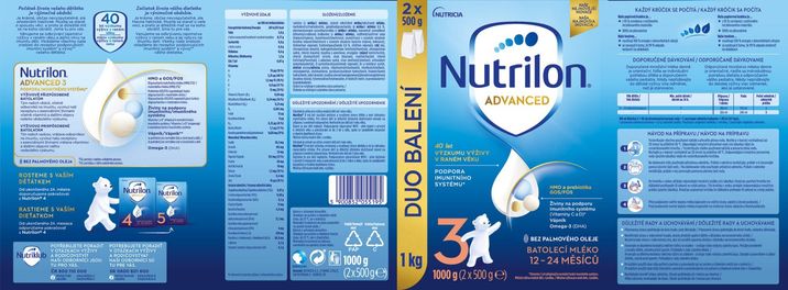 Nutrilon Advanced 3 batolecí mléka 6 x 1000 g