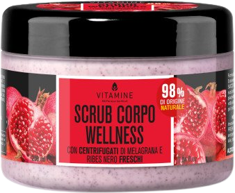 Erboristica Vitamine Wellness Tělový peeling granátové jablko a černý rybíz 200 ml