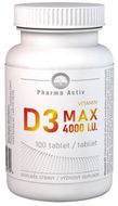 Pharma Activ Vitamin D3 MAX 4000 I.U. 100 tablet 100 ks