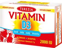 Terezia Vitamín D3 2000 IU 30 tobolek