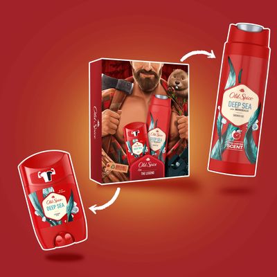 Old Spice Lumberjack Dárková sada pro muže s vůní přímořských citrusů a květů 2 ks