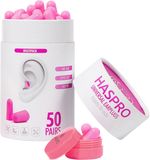 Haspro Tube50 Špunty do uší, růžové 100 ks