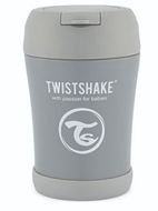 Twistshake Termoska na jídlo 350ml Pastelově šedá 1 ks
