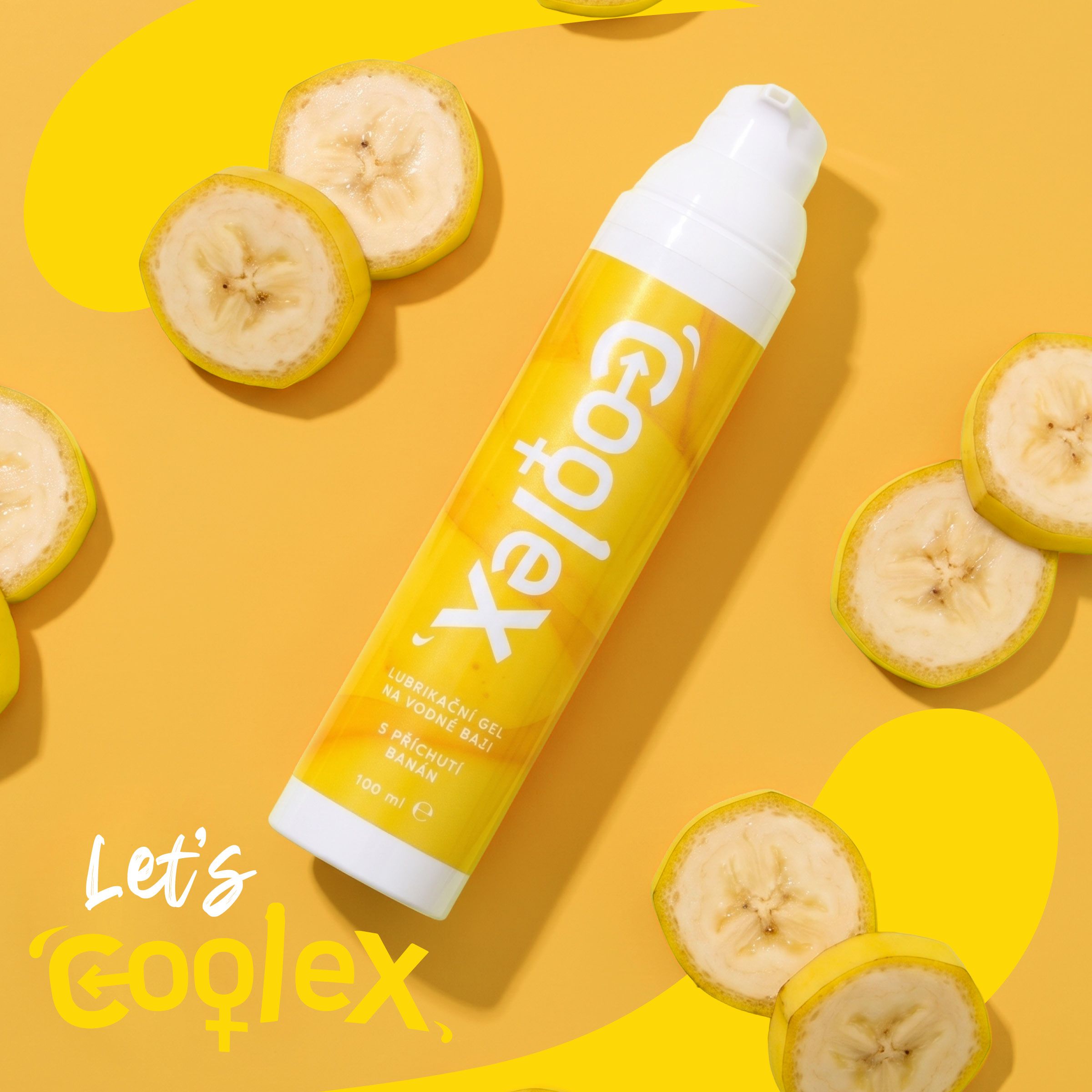Dermacol Coolex lubrikační gel na vodní bázi - banán (airless) 100 ml