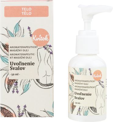 Kvitok Masážní olej Uvolnění svalů 50 ml