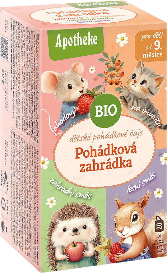 Apotheke BIO čaj dětský Pohádková zahrádka 4v1 20 x 1.5 g