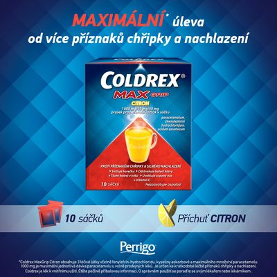 Coldrex MAXGrip Citron horký nápoj 10 sáčků