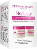 Dermacol Duopack Natural mandlový denní a noční krém 2 x 50 ml