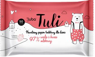 Luba Tuli dětský vlhčený toaletní papír s 97 % vody a kyselinou mléčnou 50 ks