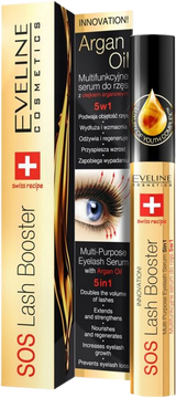 Eveline SOS Lash Booster - Sérum na řasy 5v1 s arganovým olejem 10 ml