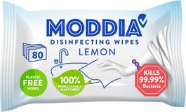 Moddia Dezinfekční ubrousky citron 80 ks