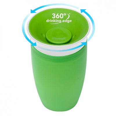 Munchkin Juniorský netekoucí hrneček 360° 296 ml, 12m+, zelený