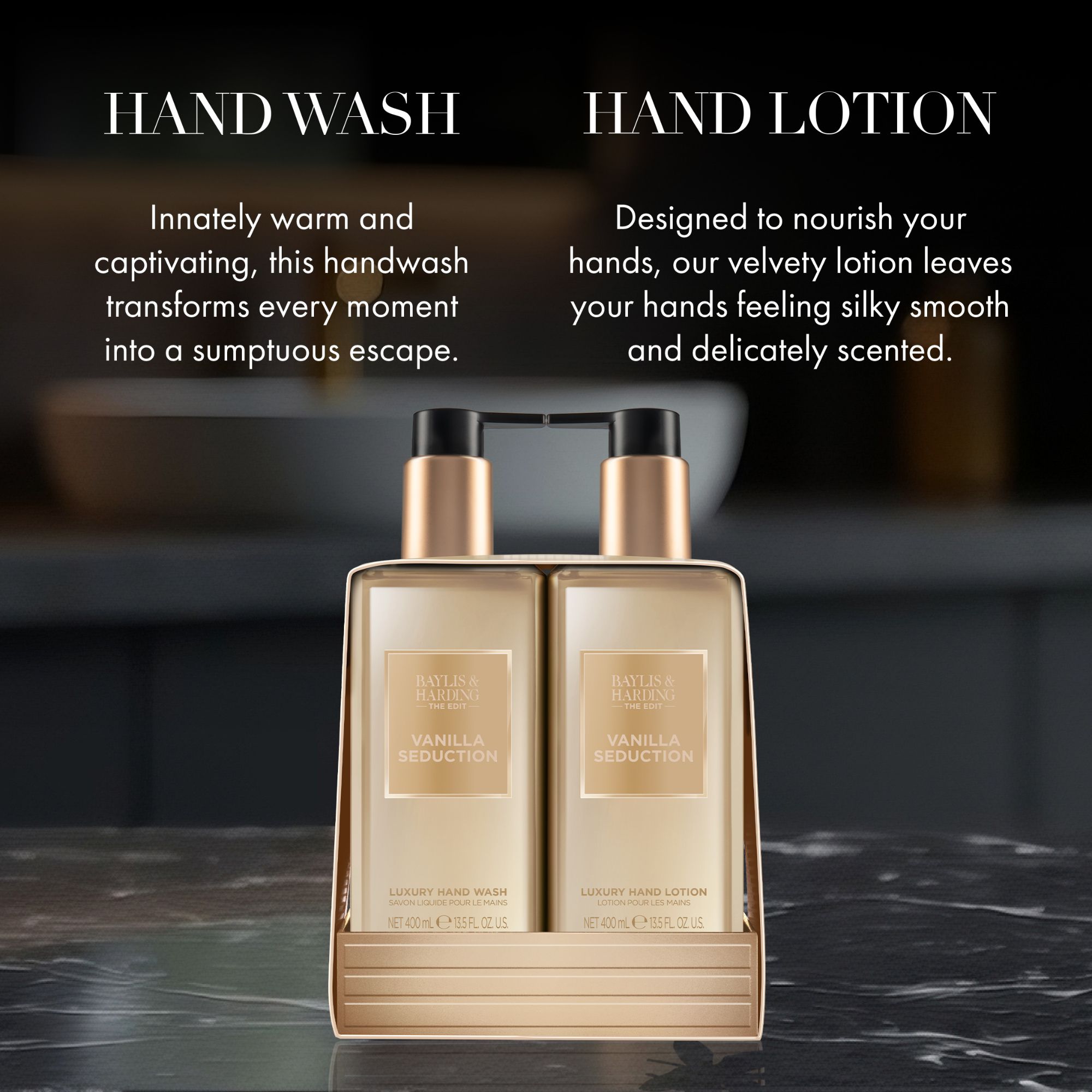 Baylis & Harding The Edit Sada péče o ruce Vanilla Seduction 2 x 400 ml