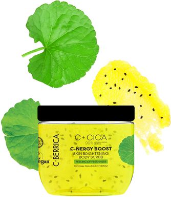 Natura Siberica CICA C-BERRICA Rozjasňující tělový peeling C-Energy Boost 200 ml