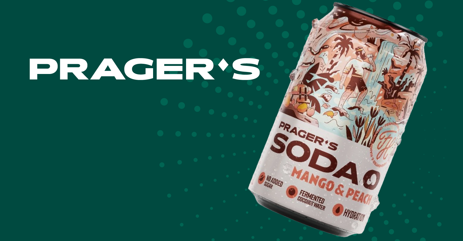 Prager's Soda Mango&Peach 330 ml
