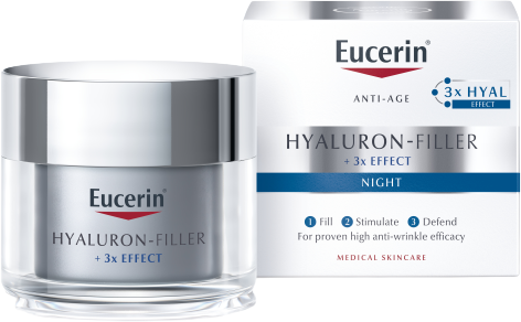 Eucerin Hyaluron-Filler + 3xEffect Noční krém 50 ml