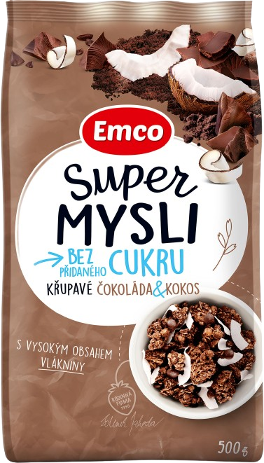 Emco Super mysli čokoláda kokos 500 g