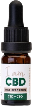 I am CBD Spectrum CBD 5 % + CBG 5 % konopný olej original 10 ml