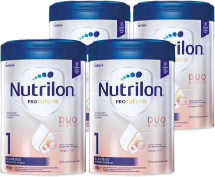 Nutrilon Profutura Duobiotik 1 počáteční kojenecké mléko 4 x 800 g