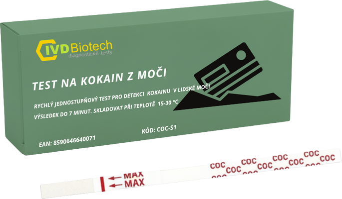 BMSS Drogový test na kokain (COC) z moči 2 ks