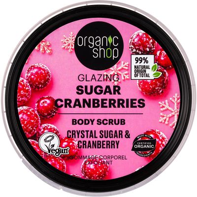 Organic Shop Tělový peeling Brusinky v cukru 250 ml