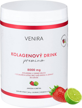 Venira Prémiový kolagenový drink jahoda a limetka 30 dávek 324 g