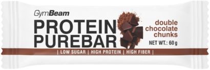GymBeam Protein PureBar double chocolate chunk 60 g
